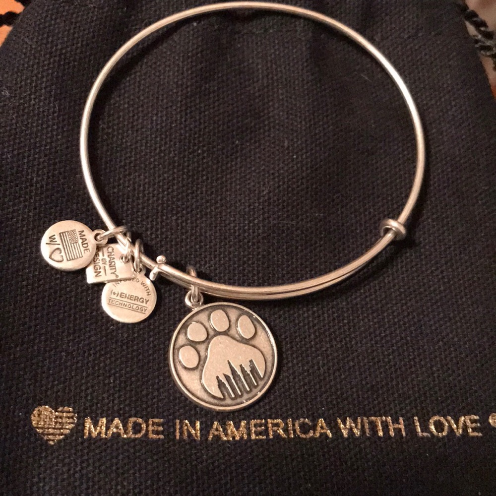 Alex and Ani Charity by Design Paw Prints Bangle